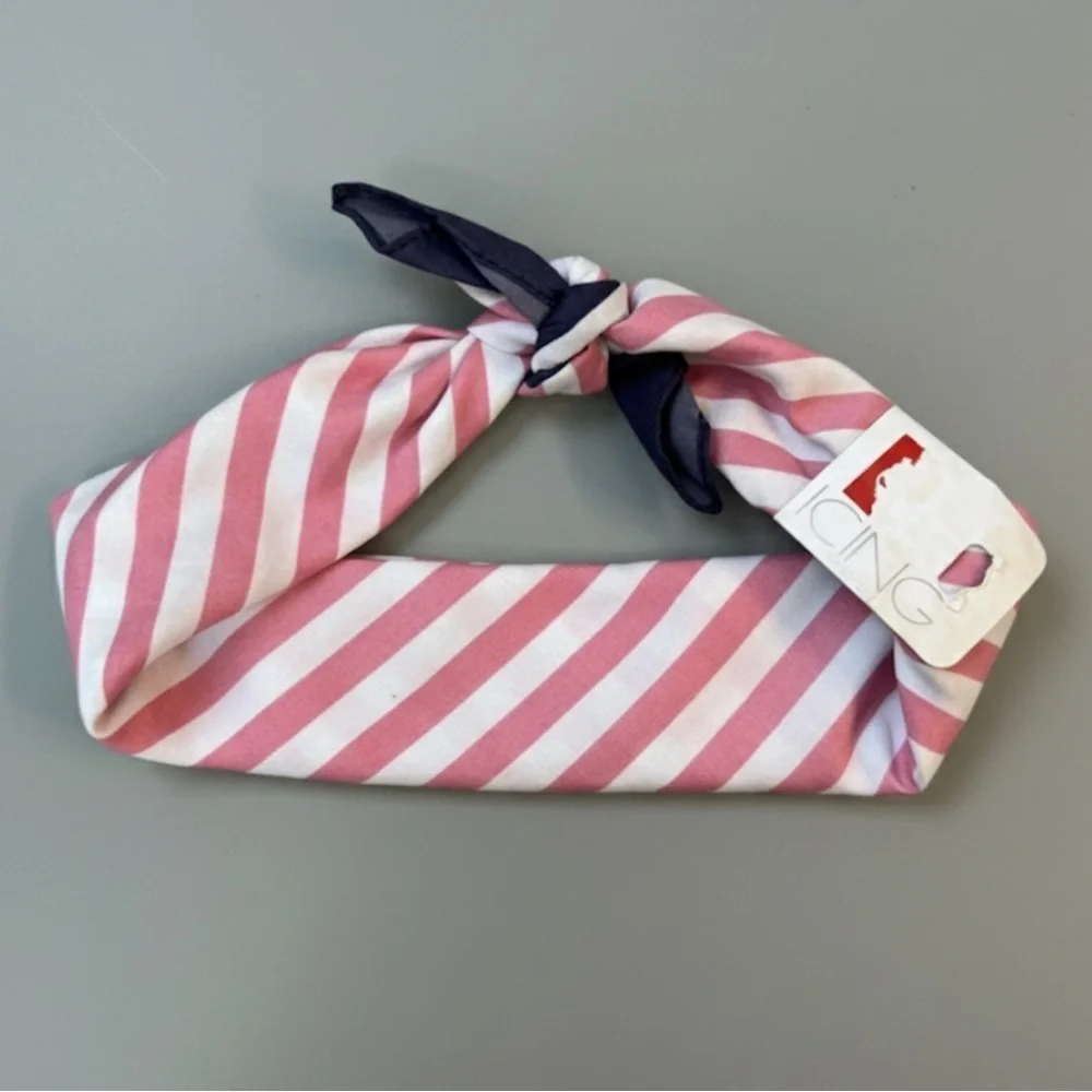 ✨NEW Pink and White Striped Headband